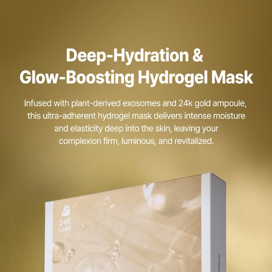 GFCCELL Exo Vital Renourish Hydrogel Mask - Plant Exosome + 24K Gold (25 g x 5 sheets) - 3