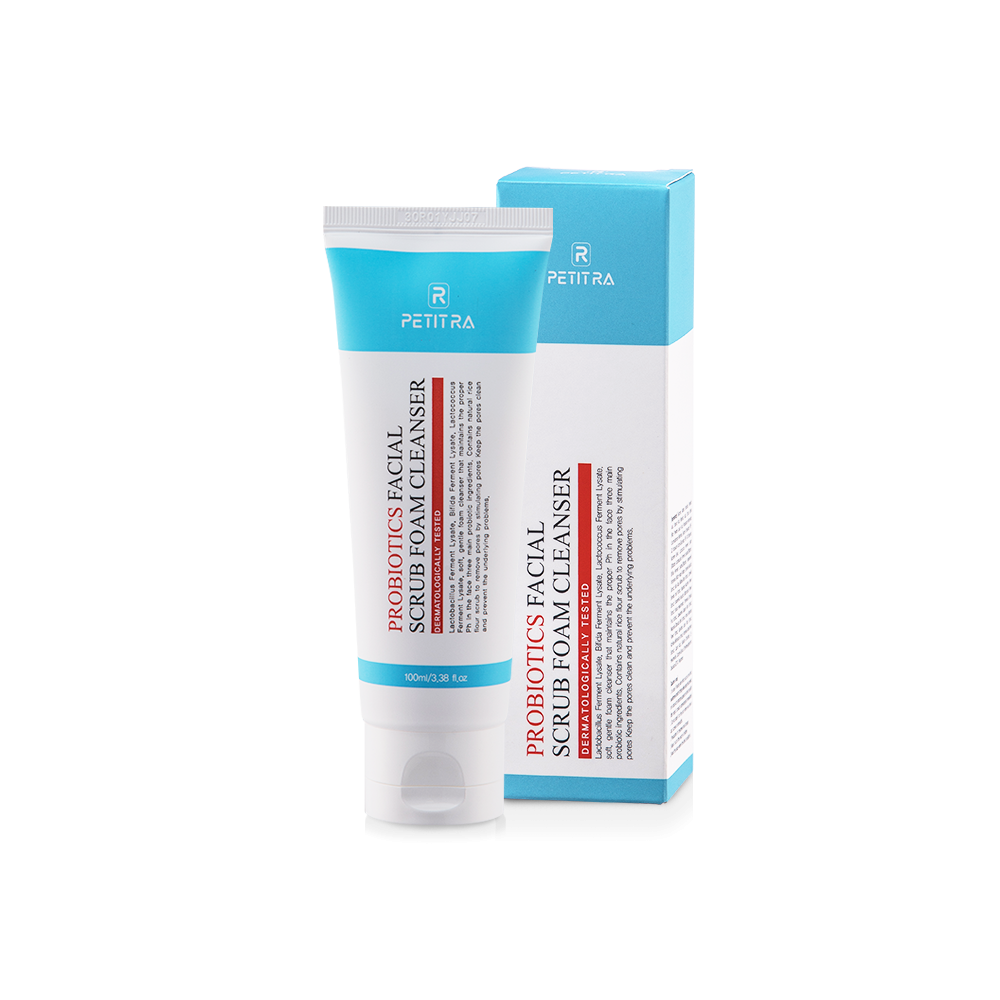 Probiotics Facial Scrub Foam Cleanser